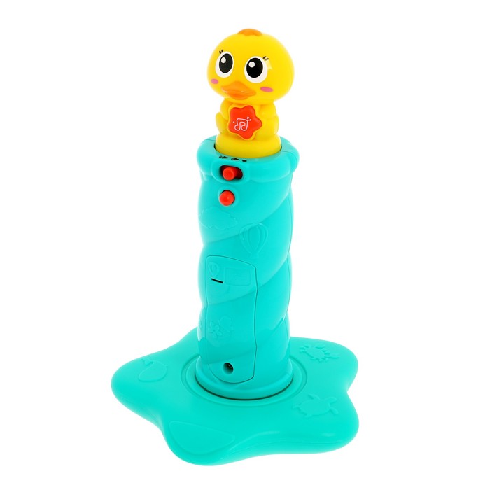 Пирамидка «Уточка» со звуковым эффектом, 5 колец