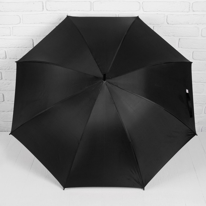 Зонт-трость "Ночной Париж", полуавтоматический, R=53см, цвет чёрный