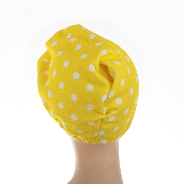 Чалма для сауны/душа "Горох", микрофибра, цвета МИКС