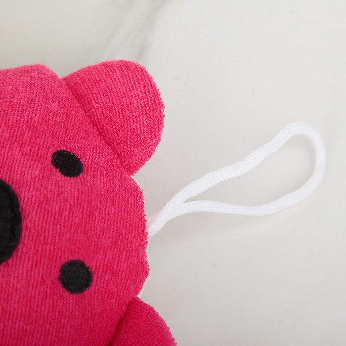 Мочалка детская "Весёлые зверюшки"16х11 см, дизайн МИКС