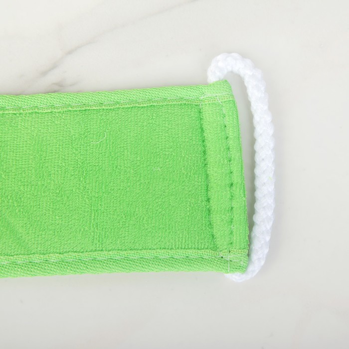 Мочалка-лента массажная 68х8 см, МИКС микрофибра