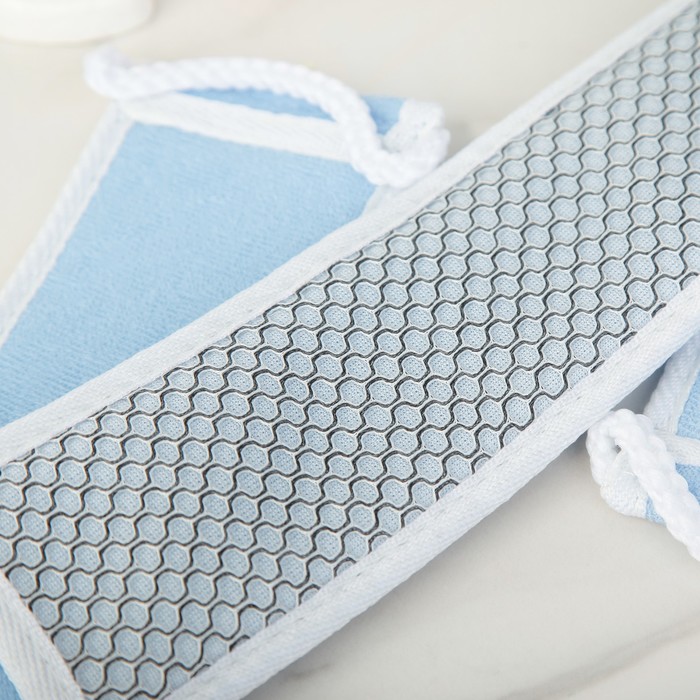 Мочалка-лента массажная 68х8 см, сизаль, цвет МИКС