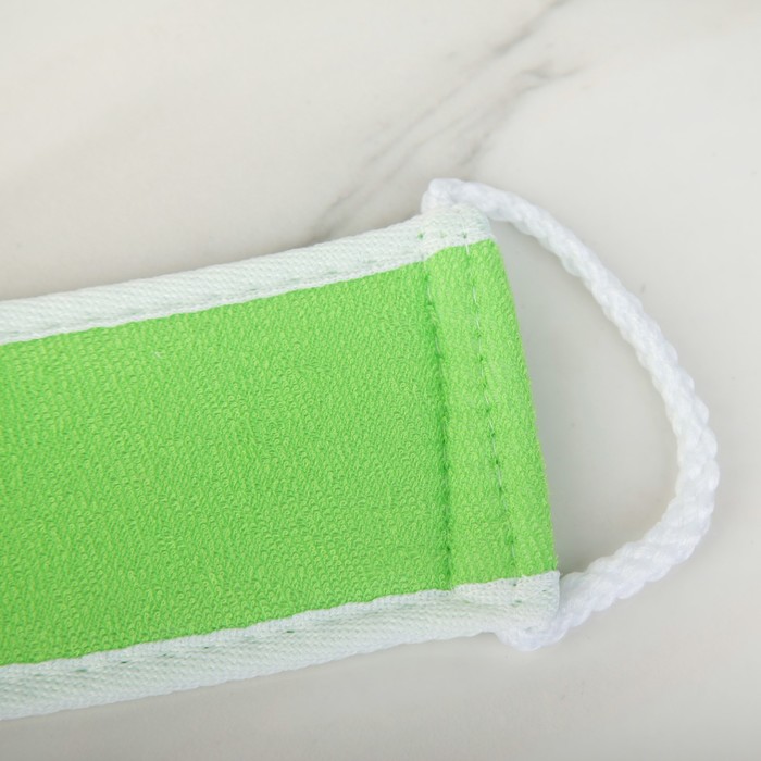 Мочалка-лента массажная 68х8 см, сизаль "Цветы", цвет МИКС