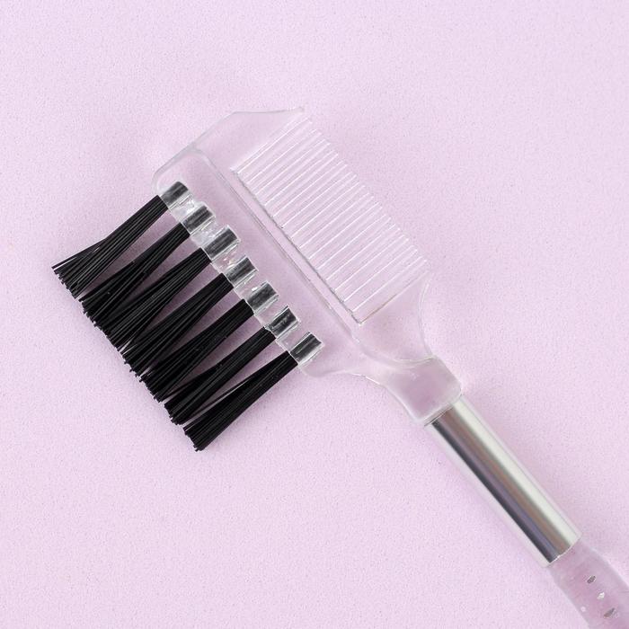 Набор расчёсок-щёточек для бровей и ресниц, 9,3см, 5шт, цвет прозрачный