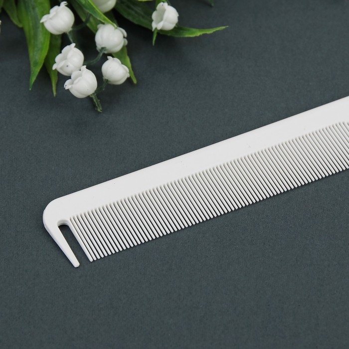 Набор расчесок, 3 предмета: с хвостиком, комбинированная, простая, цвет белый