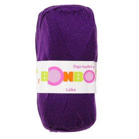 

Пряжа "Bonbon luks" 100% акрил 240м/100г (98290 т. фиолет.)