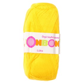 

Пряжа "Bonbon luks" 100% акрил 240м/100г (98407 жёлтый)