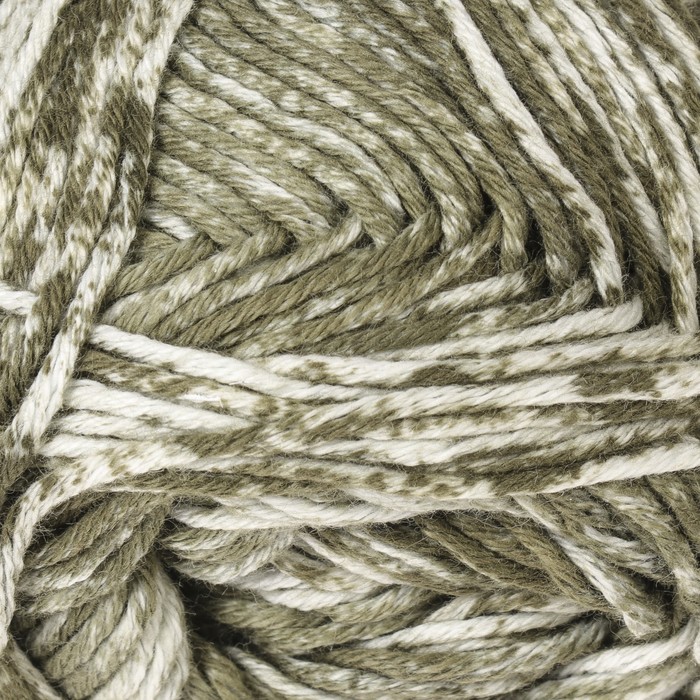 Пряжа "Denim" 100% хлопок 140м/50гр (115-03 темно-зеленый меланж)