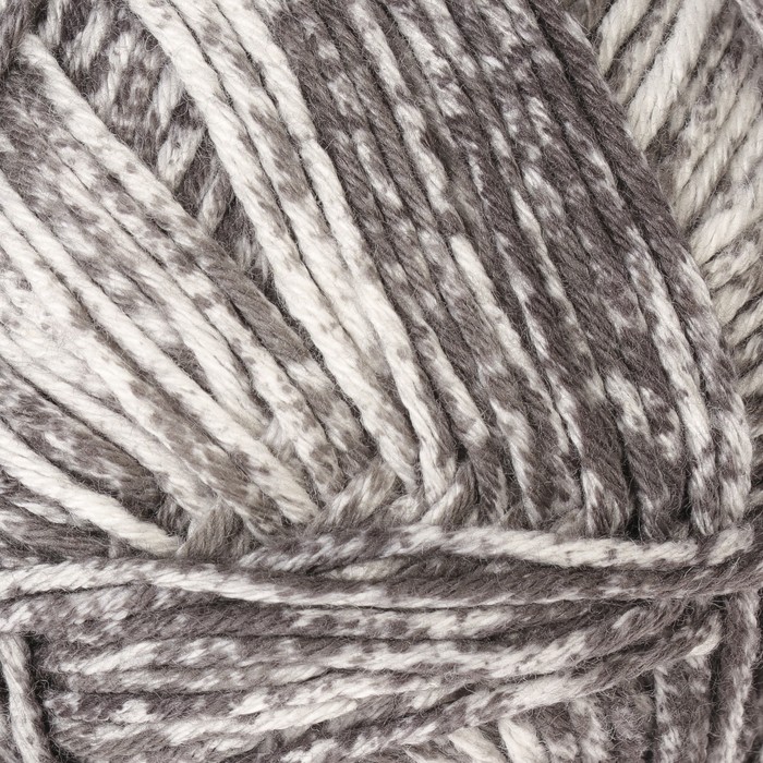 Пряжа "Denim" 100% хлопок 140м/50гр (115-06 серо-белый меланж)