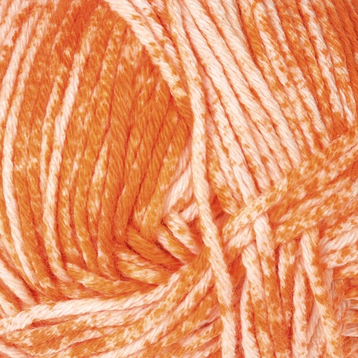 Пряжа "Denim" 100% хлопок 140м/50гр (115-12 оранжевый меланж)