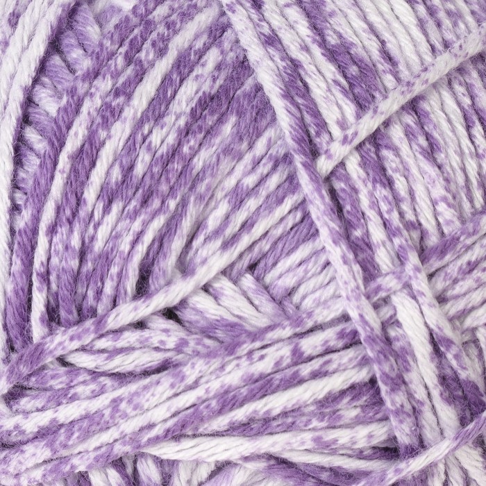 Пряжа "Denim" 100% хлопок 140м/50гр (115-20 лавандовый меланж)