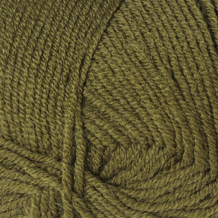 Пряжа "Merino de luxe 50" 49% шерсть, 51% акрил 280м/100г (530 олива)