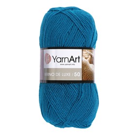 

Пряжа "Merino de luxe 50" 50% шерсть, 50% акрил 280м/100г (545 яр. голубой)