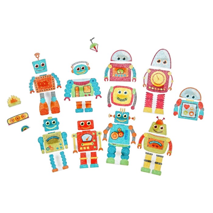 Дидактический набор с игровым полем "Робот-конструктор", 30 деталей