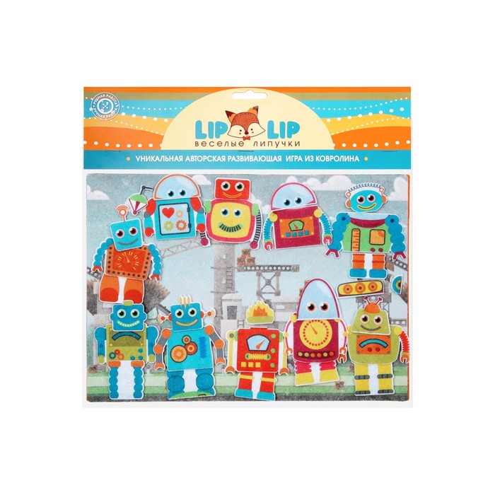 Дидактический набор с игровым полем "Робот-конструктор", 30 деталей