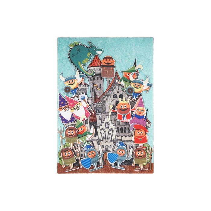 Дидактический набор с игровым полем &quot;Рыцари&quot;, 16 деталей