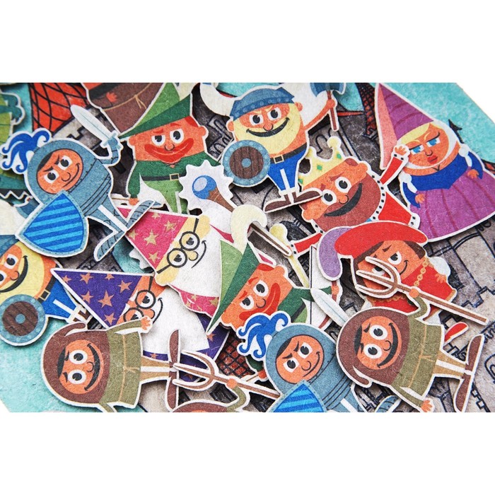 Дидактический набор с игровым полем "Рыцари", 16 деталей