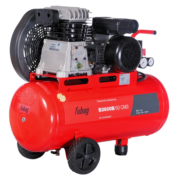Компрессор FUBAG B3600B/50 CM3, 360 л/мин, 50л, 10 бар, 2.2кВт, 220В