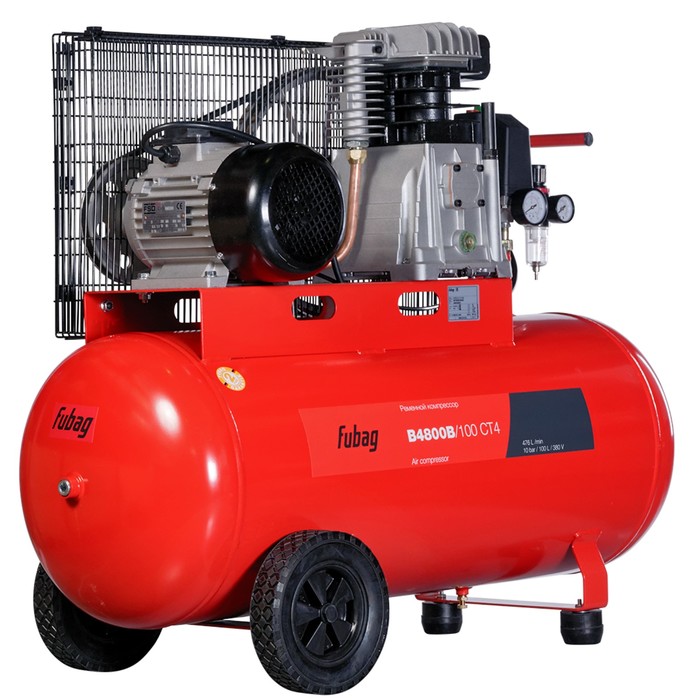Компрессор FUBAG B4800B/100 CT4, 480 л/мин, 100л, 10 бар, 3 кВт, 220В