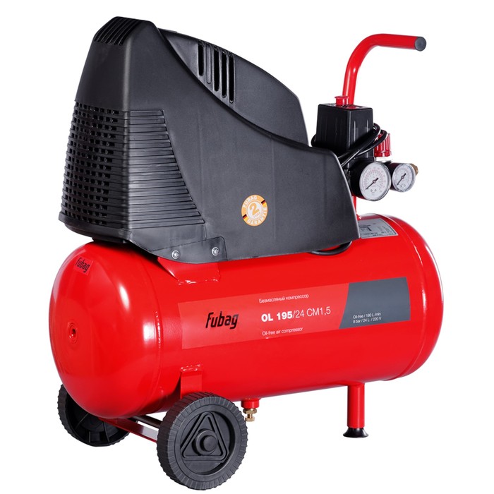 Компрессор FUBAG OL 195/24 CM1.5, 180 л/мин, 24 л, 8 бар, 1.1 кВт