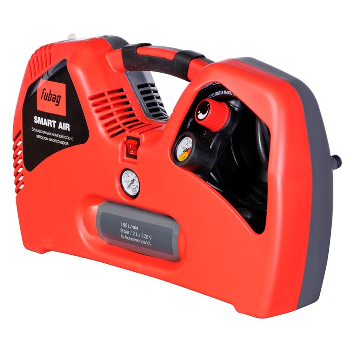 Компрессор FUBAG Smart Air, 180л/мин, 2 л, 8 бар, 1.1 кВт