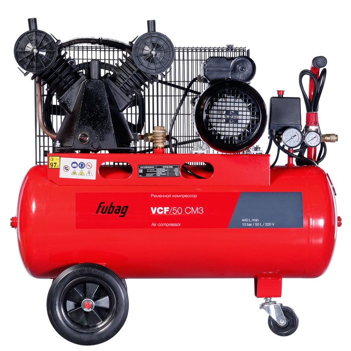 Компрессор FUBAG VCF/50 СM3, 440л/мин, 50л, 10 бар, 2.2 кВт, 220В