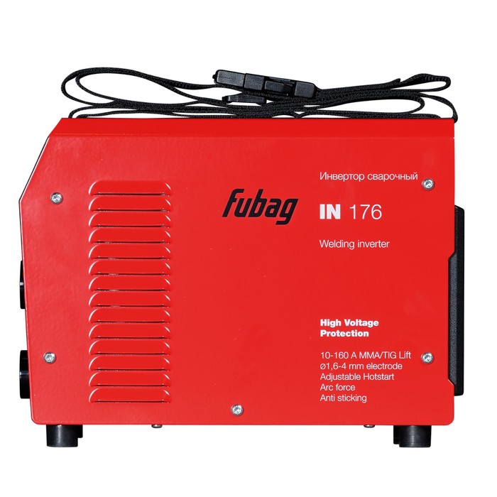Инвертор сварочный FUBAG IN 176, электрод 1,6-4 мм, 10-160 А, 220В, TIG/MMA