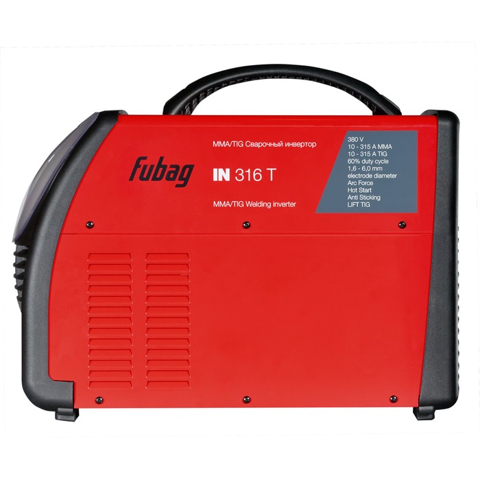 Инвертор сварочный FUBAG IN 316 T, электрод 1,6-6 мм, 10-315 А, 380В, TIG/MMA