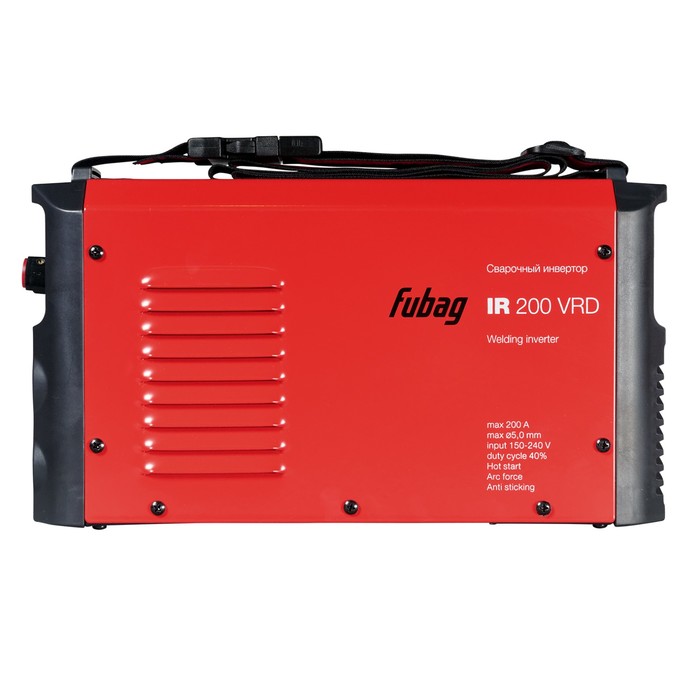 Инвертор сварочный FUBAG IR 200 V.R.D., макс.ток 200А, ПВ 40%, 220В