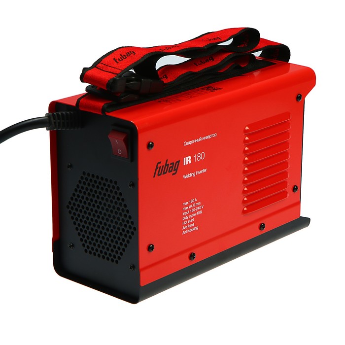 Инвертор сварочный FUBAG IR 180, макс.ток 180А, ПВ 40%, 220В