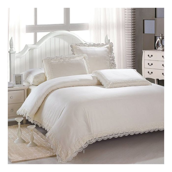 КПБ евро, размер 240х260 см, 200х220 см, 50х70-2 шт, 70х70-2 шт, цвет кремовый LS-14