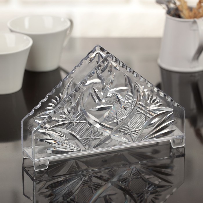 Салфетница "Ажур" треугольная