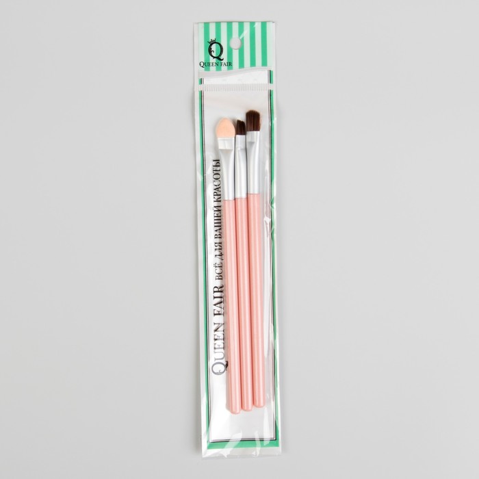 Набор кистей для макияжа, 2шт, цвет розовый