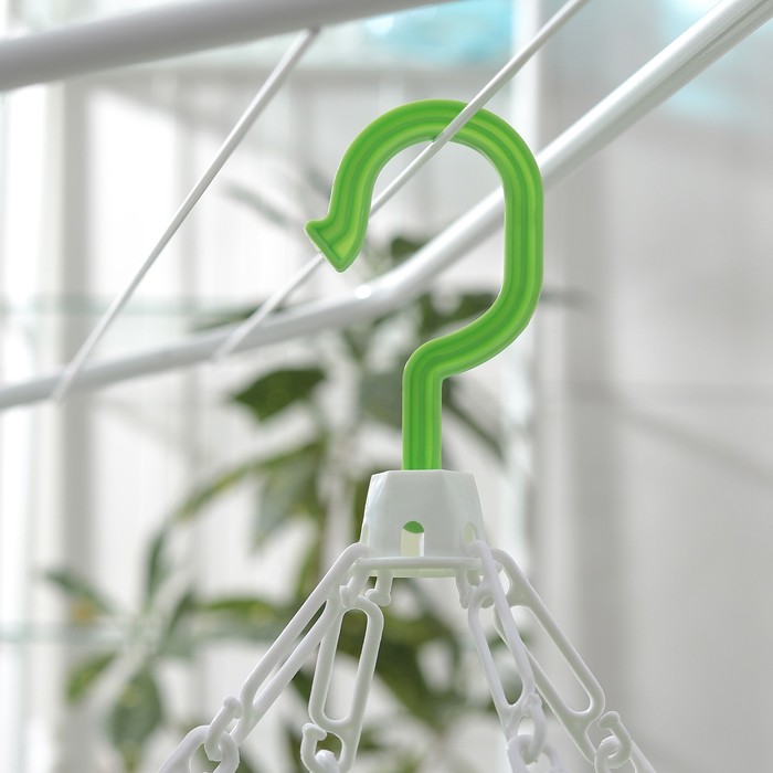 Сушилка для белья подвесная круглая 15 прищепок, 29,5х29,5см, цвет МИКС