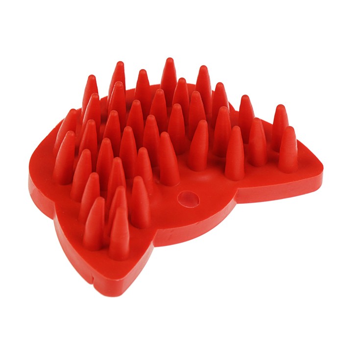 Щетка для шерсти "Кошечка" малая, термопластичная резина, микс цветов