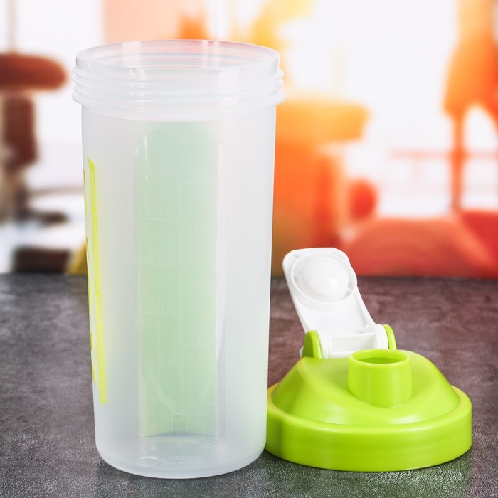 Шейкер с таблетницей "Run", 600 мл