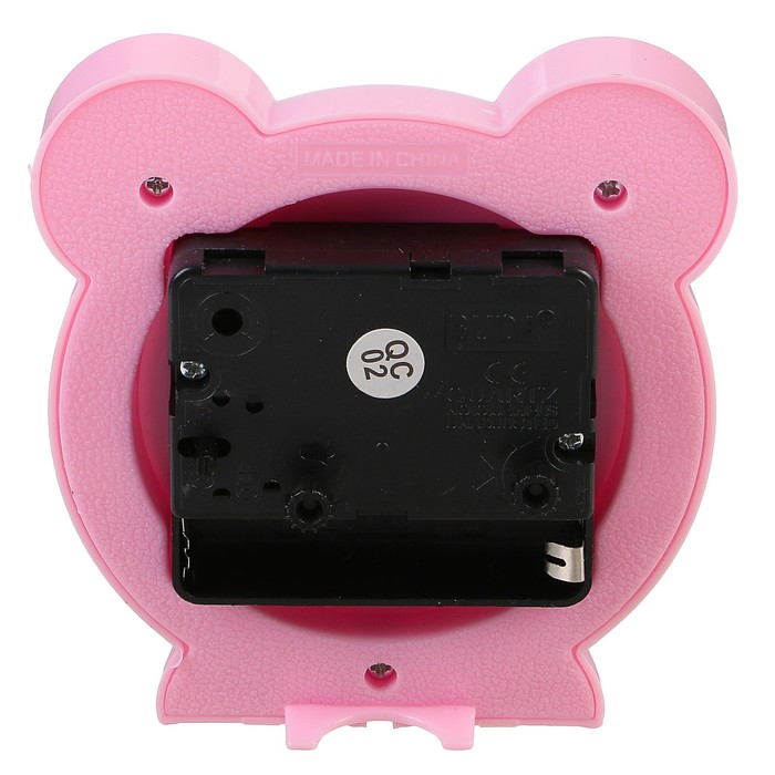 Будильник "Зверюшка" d=6,5см, на циферблате цветы, микс, 10,5*9см