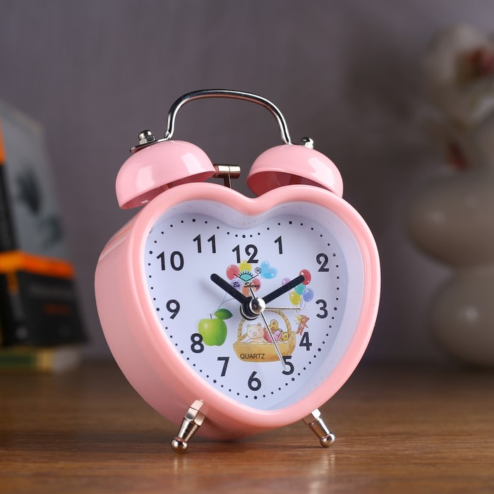 Ретро-часы, Сердце, микс цветов и картинки, 9*13см