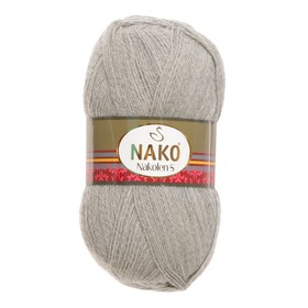 

Пряжа "Nakolen 5" 49% шерсть, 51% акрил 500м/100г (195 серый)