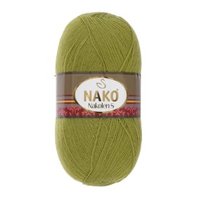 

Пряжа "Nakolen 5" 49% шерсть, 51% акрил 500м/100г (23107 фисташковый)