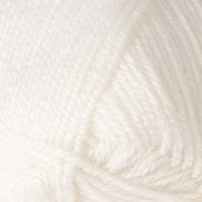 Пряжа "Nakolen" 49% шерсть, 51% акрил 210м/100г (208 белый)