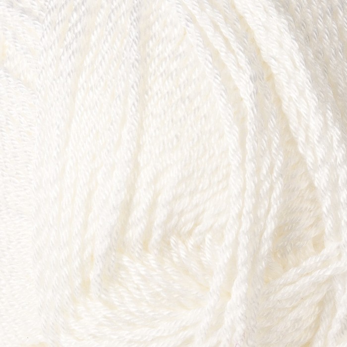 Пряжа "Pirlanta Wayuu" 100% микроакрил 350м/100гр (208 белый)