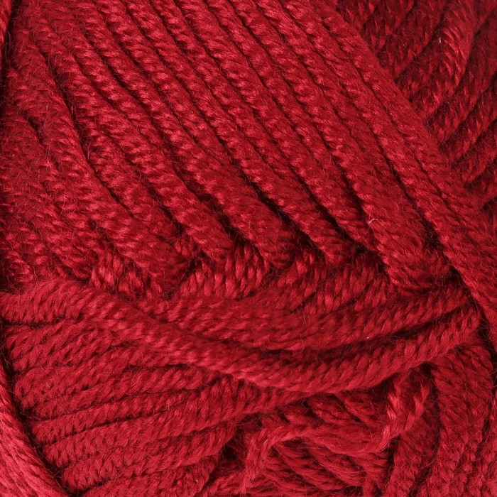 Пряжа "Saten 50" 100% микроакрил 115м/50гр (1175 тёмно-красный)