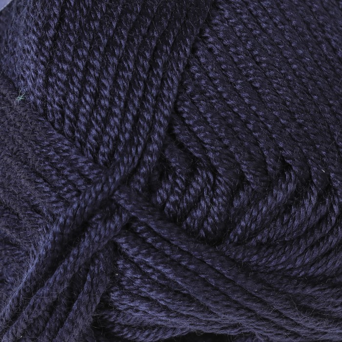 Пряжа "Saten 50" 100% микроакрил 115м/50гр (4253 тёмно-синий)