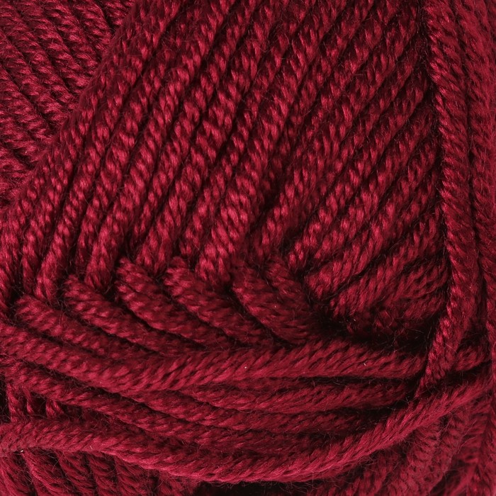 Пряжа "Saten 50" 100% микроакрил 115м/50гр (999 бордовый)