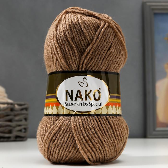 Пряжа "Superlambs special" 49% шерсть, 51% премиум акрил 200м/100гр (10439 песочный)