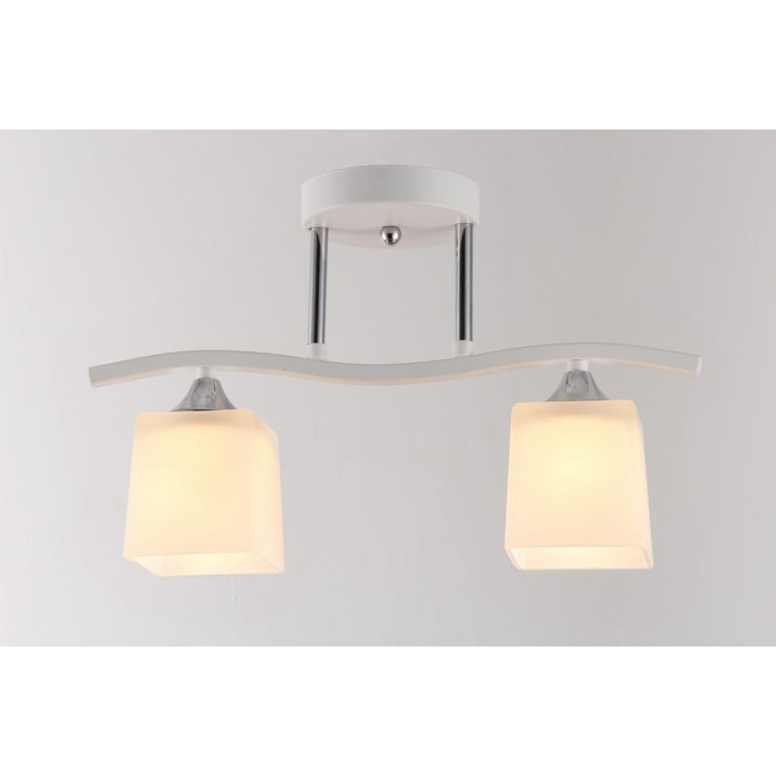 Люстра "Альфия" 2x60Вт E27 белый 30x10x20 см.