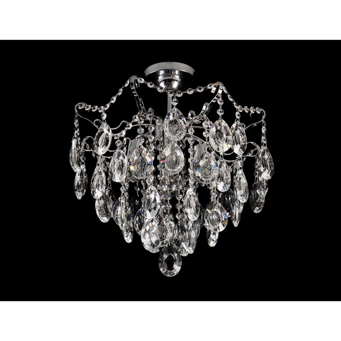 Люстра "Рикарда" 4x60Вт E27 хром 48x48x45 см.