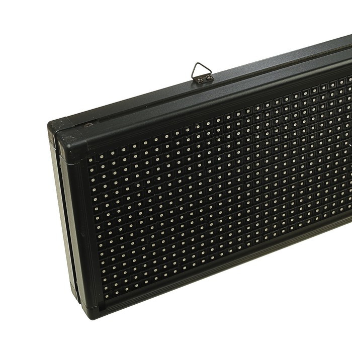 Бегущая строка уличная 1 х 0,2 м, шаг светодиода P10, IP44, 220V, USB, Полноцветная RGB