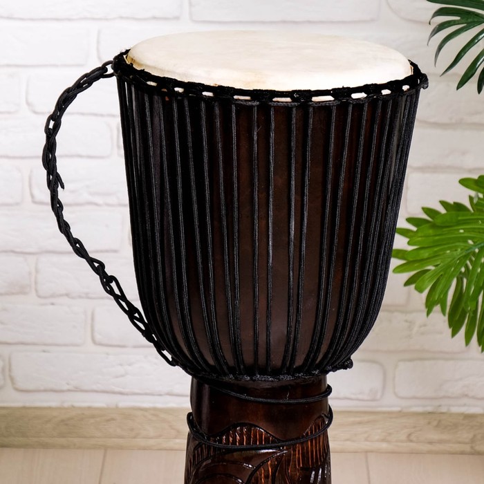 Музыкальный инструмент барабан джембе "Тёмный" 80х30х30 см МИКС